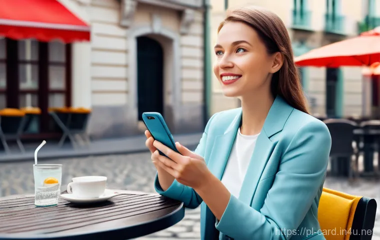 신용카드로 여행 보험 가입 - **Prompt 1: Unexpected Discovery of Travel Insurance Benefits**
    "A Polish woman in her late 30s,...