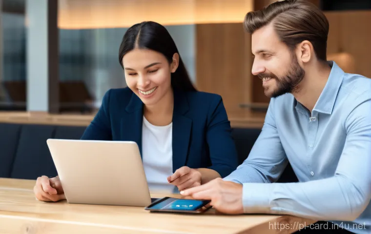 체크카드로 투자 시작하기 - A confident woman in her late 20s to early 30s, dressed in a sharp yet approachable smart-casual out...