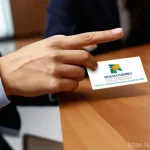 비즈니스 카드 혜택 - **Prompt: Sophisticated Business Exchange with Premium Details**
    "Two business professionals, a ...